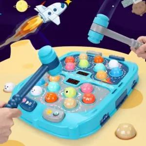 유닛키즈 우주 행성 두더지 2인용 배틀 게임/스피드/게임기/학습/망치/놀이/보드/순발력/아동/유아동