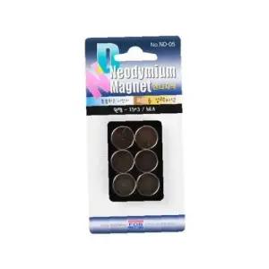 초강력자석 15mmx3T ND-05 네오디움자석 블리스터 ND자석 포비월드