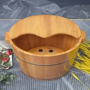 원목 족욕통 히노끼 발마사지 대나무 타입 습식 발찜질