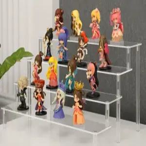 아크릴 계단 진열대 50cm 계단형 받침 길이 악세사리 매대 전시대 거치대 진열 경사형 2단 전시