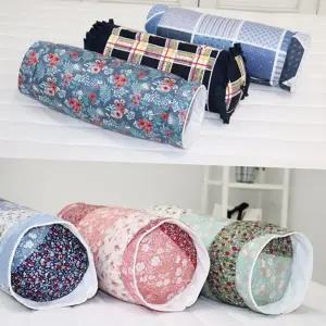 원통형 베개 목지지 숙면 사계절 경추 베개 생활용 집들이선물 핸드메이드 필로우 목베개 화려한 기능성