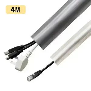 잘라쓰는 테이프형 화이트 38mm 전선 케이블 몰딩 전기선 커버 선정리 가리개 4m