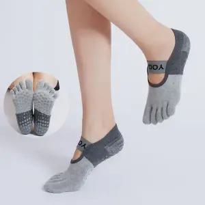 필라테스 양말 여성 발레 댄스 요가 양말 홈트 삭스 인체공학 피트니스 부드러운 논슬립 발가락 흡수력