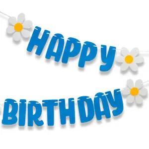 데이지 생일파티 가랜드(블루)/파티/용품/세트/생일/현수막/축하/메세지/이벤트/벽걸이/표말/소품/무지개