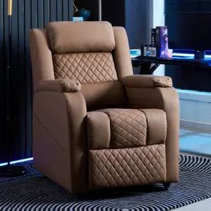 팔걸이 게이밍소파 1인용 의자 가죽 형 리클라이너 화이트 컴퓨터 책상