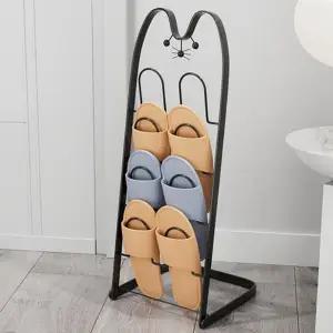 슬리퍼 거치대 다용도 욕실 현관 실내화 거치대 간이 수납 공간활용 틈새 원룸 공간 협소