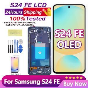 6.7인치 OLED 삼성호환 S24 FE SM-S721B LCD 터치 스크린 디지타이저 어셈블리 교체 부품