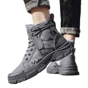 남성키높이운동화 캐주얼 겨울 털운동화 하이탑 밀리터리 신발 슈즈