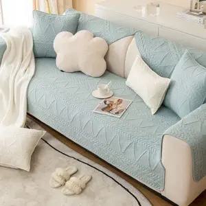 퀼팅 소파 패드 도톰한 지그재그 4인용 순면 소파 패드 사계절 커버
