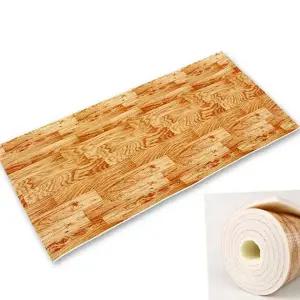 베란다 바닥 매트 인테리어 가정용 사무실 발코니 바닥 매트 보온 층간소음 우드패턴 어린이 다용도 놀이방