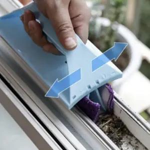 창틀 청소 브러쉬 다용도 청소용 틈새 창문 청소 브러쉬 미세먼지 클리너 유리창 닦는 닦이 제거 용품 구석