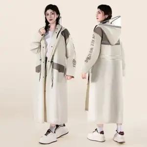 오버핏 롱 레인코트 예쁜 비옷 코트형 전신 패션 우비