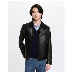 [AK플라자] [헤지스남성] 다크브라운 양가죽 자켓 HZJU6A102 W3