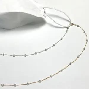 고급스러운 진주 포인트 비즈 마스크 스트랩 목걸이