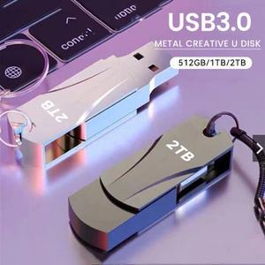 USB 3.0 플래시 드라이브 512GB 1T 2T Hihg 속도 펜 Pendrive 방수 메모리 스틱 U 디스크 선물 256GB
