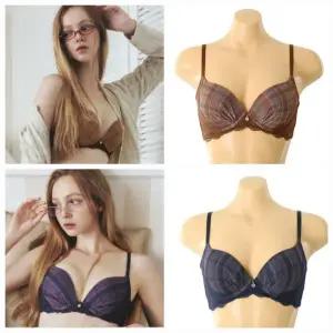 [비너스]솔브균일가세일)A컵부터G컵)프렌치 체크레이스 로맨틱 무드 브라D_J(SBRD477A_G)_DJ