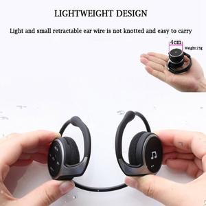 마이크 A10I AX-698 스포츠 헤드폰 블루투스 지원 32G TF 카드 FM 라디오 휴대용 무선 블랙