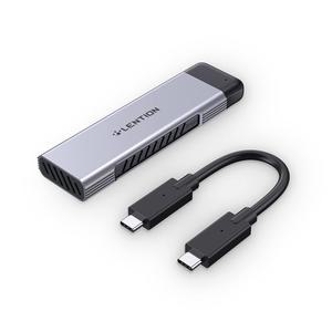 LENTION M.2 NVMe SSD 인클로저 어댑터 USB 3.1 10Gbps ~ 2TB 외장 하드 드라이브, SSD는 M-Key /(B+M)를 지원하며, 크기는 UASP 2280 / 2260 2242 2230(C9Elite, 스페이스 그레이)