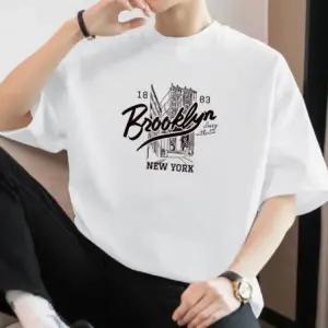 남자 브루클린 남녀공용 빅사이즈 운동반팔 6컬러 오버핏 반팔티 레터링