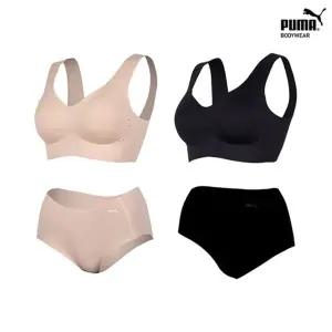 [푸마] 여성 코어라인 런닝형 브라팬티 4종세트