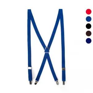 정장 트렌디 고정 클립 블루 파랑 멜빵 서스펜더 SS02