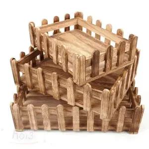 ( )호이 3P 원목 트레이 세트 정리바구니 팬트리수납함 펜트리수납함