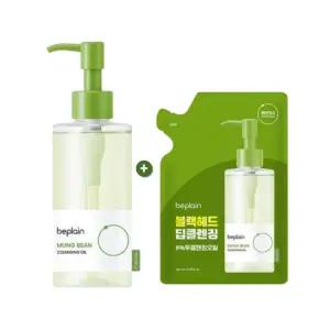 비플레인 녹두 클렌징오일 200ml + 리필 200ml