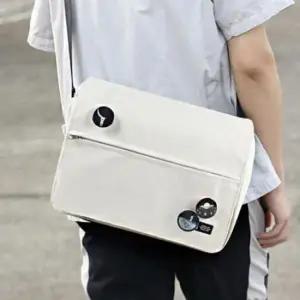 심플 스타일 남녀 공용 캐주얼 메신저백 슬링 크로스 숄더 서류 가방