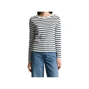 타미힐피거 TOMMY HILFIGER 골드 버튼 롱 슬리브 T22F7TTO053WT10FK 308801