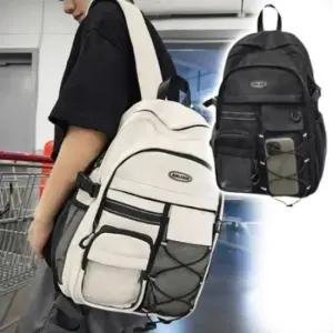 남녀공용 통기성 포켓 기본형 백팩 학생용 가방 배낭