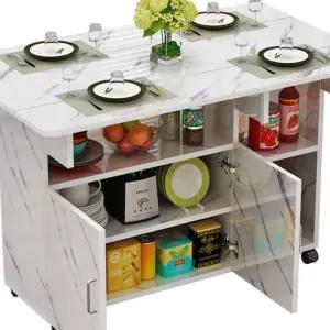 보조 테이블 이동식 홈바 접이식 조리대 주방대