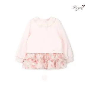 [레노마키즈]페리미츠 여아 플라워 롱 티셔츠 초등 유아공주티셔츠 P2612T165_1_CJ