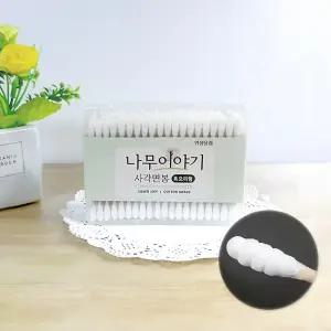 나무이야기 사각면봉 회오리형(200ea)