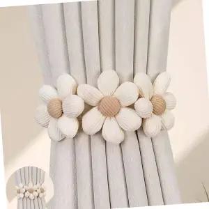 묶기 플라워 밴드 커튼로프 스트랩 타이백 침실악세사리