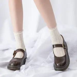 쉬폰 하트 반양말 니삭스 3개세트 예쁜 레이스 스타킹 여성 숙녀 봄양말 여름