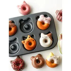 프리미엄 홈베이킹 마들렌 틀 쿠키 캣베어 도넛 베이킹 팬 제과제빵 도구 디저트 몰드