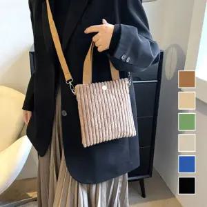 예쁜 굵은 코듀로이 골덴 미니 토트백 크로스백 가방 tqp4+4ymb