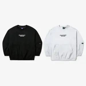 휠라 키즈 캥거루포켓 경량 우븐 맨투맨 FK2POG1204M