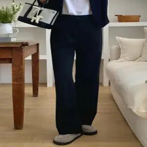 217 데일리 스판 일자핏 슬랙스 (3 color) 히든밴딩