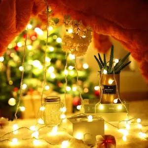 40구 LED 구슬 앵두 가랜드 전구(6m) (웜색) XA