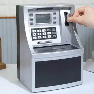 용돈박스  ATM 저금통 자동 돈 전자 저축 얼굴인식 인출기 비밀번호 금고