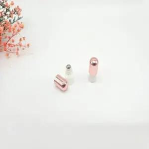 ( )로즈핑크 롤러 공병 1ml 미니 향수 소분 용기 오일병 휴대용 리필