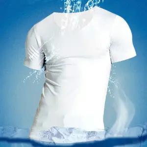 여름쿨나시 남성 부드럽고 시원한 원단 구김없는 반팔 이너티셔츠