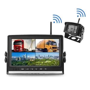 4채널 무선 후방 고화질 7인치 버스 트럭 카메라 모니터+4카메라 대형 주차