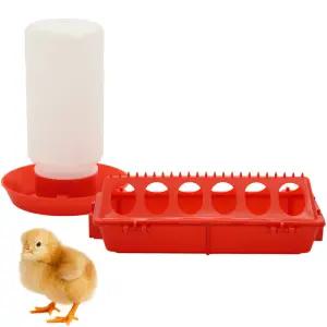 닭 모이통 자동 급수기 병아리 메추라기 급식기 소형