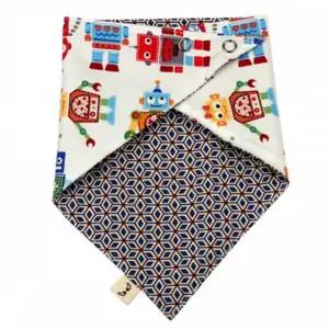 스카프빕 로보트 턱받이 국내제작 순면 양면스카프 유아