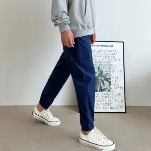 남성 밴딩 허리끈 조거팬츠 카고바지 레귤러핏 캐주얼 AbK1+5YVJ