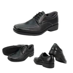 유연한구두 푹신한쿠션 발편한 남자 정장 구두(블랙) 285이상 출퇴근 데일리 끈 신발 굽3.5cm