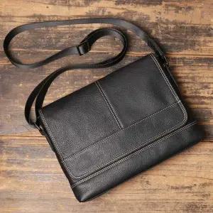 남자슬링백 메신저백 수제 가로형 가죽가방 남자 소가죽