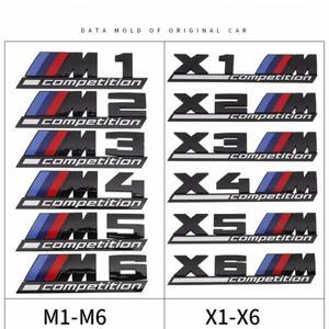 광택 블랙 COMPETITION 바 언더라이닝 엠블럼 BMW 썬더 에디션 M1 M2 M3 M4 M5 M6 M7 M8 X3M X4M X5M X6M